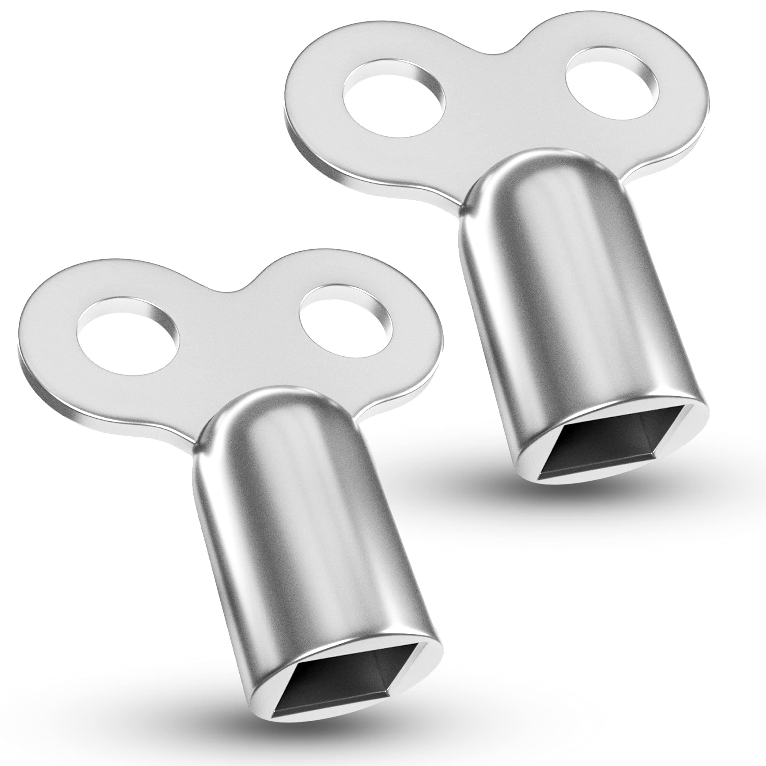 2 Entlüftungsschlüssel | Heizkörper | robust | Universal Entlüfter für alle Heizungen/Heizkörper Entlüftungsschlüssel mit hochwertiger Zink radiator key heating Heizung entlüften Schlüssel Angebot bei HelloDeals