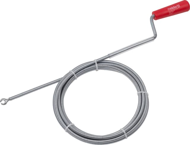 Meister Rohrreinigungswelle Ø 6 mm x 3 m - Flexible Spirale mit Kralle - Umweltfreundliche Lösung für hartnäckige Verstopfungen / Abflussspirale / Rohr-Reinigungssspirale / Rohrreiniger / 9405300, 1 Stück (1er Pack) Single Ø 6 mm x 3 m