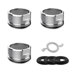 IZyufan Perlatoren für Wasserhähne M24 [3 Stück], Strahlregler mit ABS- und Edelstahl- Filter inkl Mischdüsenschlüssel für Wasserhähne Angebot bei HelloDeals