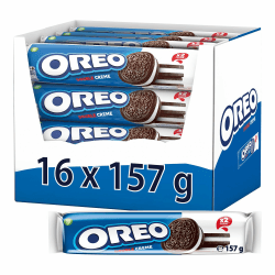 OREO Double Kakaokekse mit doppelter Crèmefüllung mit Vanillegeschmack - Vorratspack zum Teilen - 16 x 157g Angebot bei HelloDeals