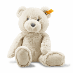 Steiff Bearzy Teddybär beige 28 cm, Stofftier Teddy, Kuscheltier Bär aus Plüsch, zum Kuscheln und Spielen für Babys & Kinder, Soft Cuddly Friends, Plüschtier für babysanfte Haut, waschmaschinenfest Angebot bei HelloDeals