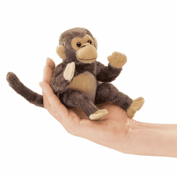 Folkmanis Monkey Finger Puppet, Braun Angebot bei HelloDeals