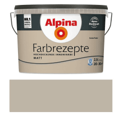 Alpina Farbrezepte Innenfarbe – Zartes Puder matt – Wandfarben für einzigartige Farbwirkungen und Raumstimmungen – atmungsaktiv, tropfgehemmt und strapazierfähig – 2,5L 2.5 l (1er Pack) Zartes Puder Angebot bei HelloDeals