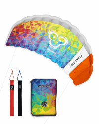 Skymonkey Airtwister Lenkmatte inkl. Packsack & Flugschlaufen - Lenkdrachen bereits fertig angeleint, Ready to Fly - Kite mit stabilen Polyester Ripstop Material, Flugdrachen für Einsteiger geeignet Multicolor 130.0 Zentimeter Angebot bei HelloDeals