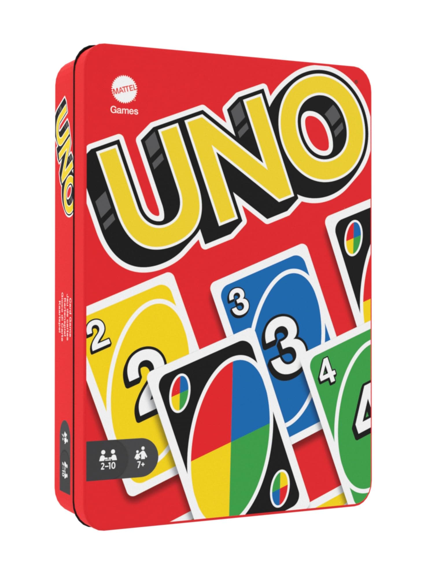 Mattel Games UNO-Kartenspiel, mit 112 Karten in hochwertiger Metallbox, exklusive Sammlerdose, Gesellschaftsspiel, Spielzeug ab 7 Jahren, HGB63 Uno Metalldose Angebot bei HelloDeals