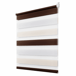 Deswell Doppelrollo Klemmfix ohne Bohren Weiß-beige-braun B80 x H150 cm (Stoffbreite 76cm) Rollos für Fenster ohne Bohren für Fenster mit Lichtdurchlässig & Verdunkelnd/Höhe Stufenlos Verstellbar B80 x H150 cm Weiß-beige-braun Angebot bei HelloDeals