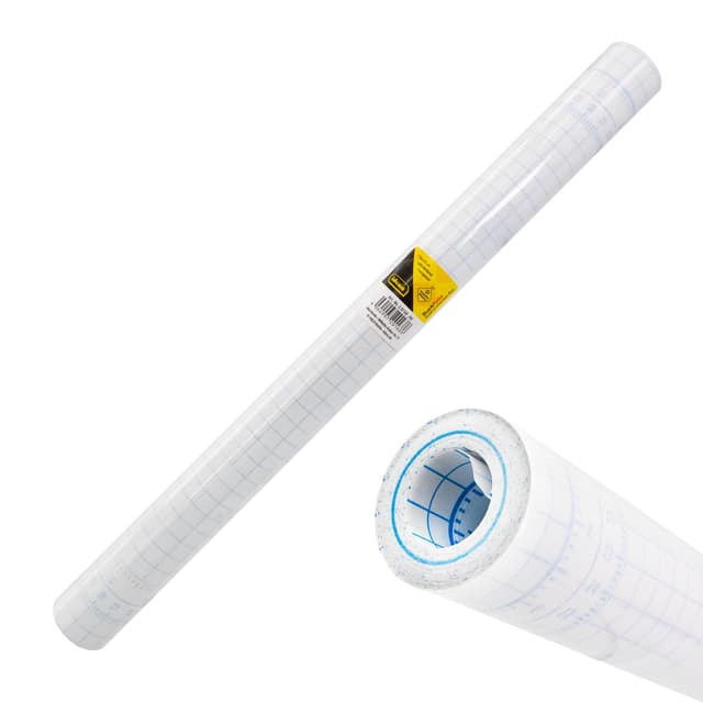 Idena 20168 - Buchfolie selbstklebend transparent, 1 Rolle 5 m x 45 cm, Buchumschlag aus Kunststoff