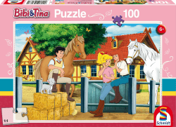 Schmidt Spiele 56187 Bibi und Tina, Auf dem Martinshof, 100 Teile Kinderpuzzle Angebot bei HelloDeals