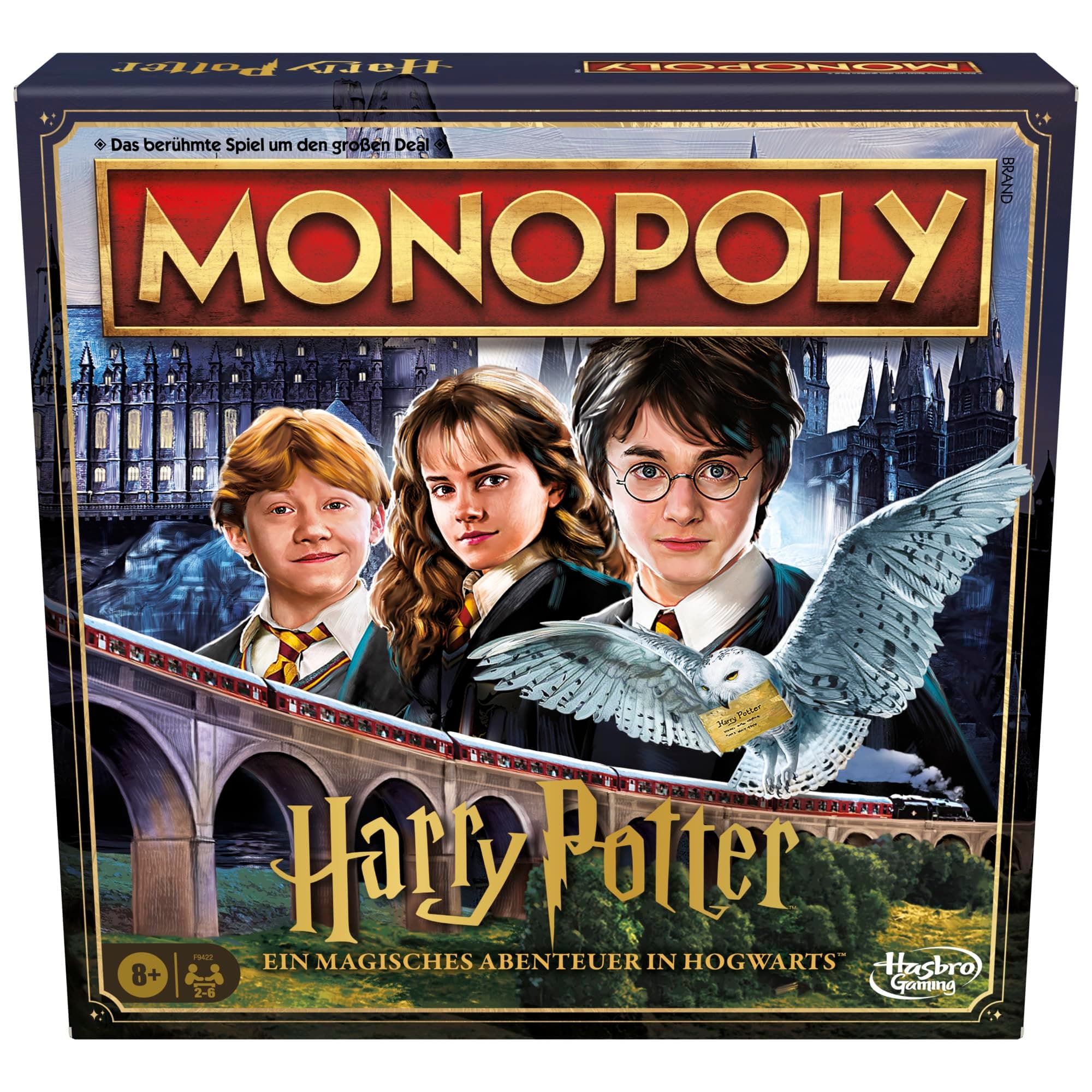 Monopoly Deal: Harry Potter Kartenspiel - Deutsche Fassung, Familienspiel für Fans der Wizarding World und von Zauberei, für 2 bis 5 Spieler, Halloween-Spielzeug für Kinder ab 8 Jahren Angebot bei HelloDeals
