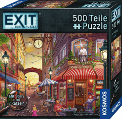 Kosmos 684990 EXIT® - Das Puzzle - Der Auftrag Paris, 500 Teile Puzzlen für Erwachsene und Kinder ab 10 Jahren, Escape Room Puzzle für Einsteiger mit Rätseln STK Angebot bei HelloDeals