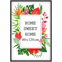 MG Design Schwarz Bilderrahmen 80 x 120 cm – Aus echtem Holz mit Acrylglas, zum Aufhängen & Aufstellen, für Fotos, Poster & Puzzle Schwarz 80 x 120 cm Angebot bei HelloDeals