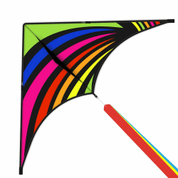 Mint's Colorful Life Delta Drachen Flugdrachen für Kinder und Erwachsene, extrem einfach zu Fliegender Drachen mit 2 Bändern und 300 Fuß Drachenschnur, der Beste Drachen für Anfänger Mehrfarbig