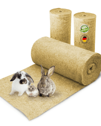 Nagerteppich aus 100% Hanf auf Rolle mit 5m Länge, 40cm Breite, 5mm dick, Hanfteppich für alle Arten Kleintiere, Hanfmatte Nagermatte Nager-Teppich Angebot bei HelloDeals