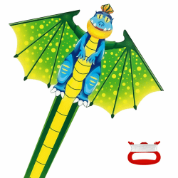 Flintronic Drachen, Drachen für Kinder und Erwachsene, Flugdrachen für Kinder, Kinder Drachen mit Langem Schwanz, Children's Kite mit 100m Drachenschnur, für Spiele und Aktivitäten im Freien Dinosaurier