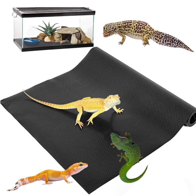 SYXLS Großer Reptilien Teppich, 3 m, Glasbehälter Bettwäsche Substrat Pad, Jede geschnitten Größe, Nicht klebende Reptilien Teppich geeignet für Eidechsen, Schildkröten, Schlangen