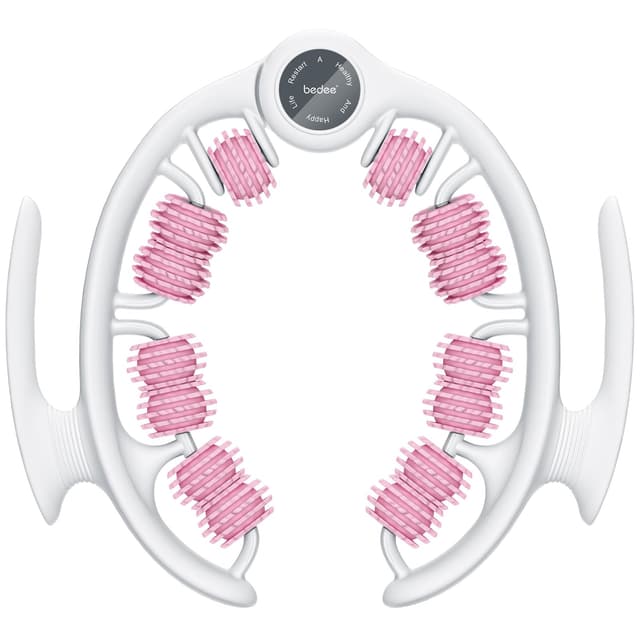 bedee Manuelles Anti-Cellulite Massagegerät - Abnehmbare Massageköpfe und Rollen zum Anheben, Straffen und Glätten der Haut, Oberschenkel und Gesäß, Rosa SIZE2 Rosa