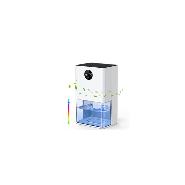 Luftentfeuchter Elektrisch Entfeuchter Keller 1800mL Raumentfeuchter Klein Dehumidifier Automatisches Abtauen Mit Timer 7 Farbe Nachtlicht Leiser Entfeuchter Elektrisch für Wohnung Badezimmer Large
