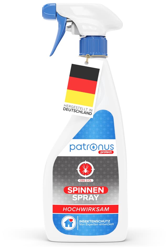 Patronus Spinnen-Spray mit maximaler Sofortwirkung für effektive Spinnen-Abwehr 500 ml - schnell & zuverlässig für Innen und Außen (Haus, Wohnung, Boot etc.), hochwirksam & laborgeprüft 500ml