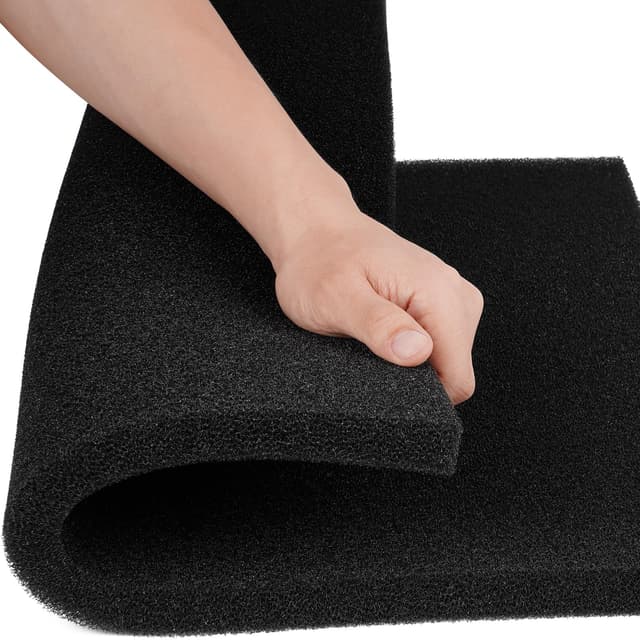Borlech Aquarium-Filterschwamm-Pad, Filtermedien-Schaumstoffschwämme, Filterzubehör für Aquarien und Teiche (47 x 47 x 2 cm, 35 PPI, 1 Stück) 47 x 47 x 2 (35PPI) 1 Stück