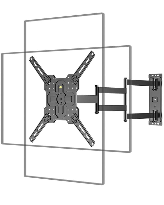 FORGING MOUNT TV Wandhalterung für die meisten 26–65 Zoll TVS, 1035mm Extra Langem Gelenkarm, neigbar, ±90° drehbar, Vollbewegliche TV Halterung, 3 klappbare Arme, MAX VESA 400 x400mm up to 35KG