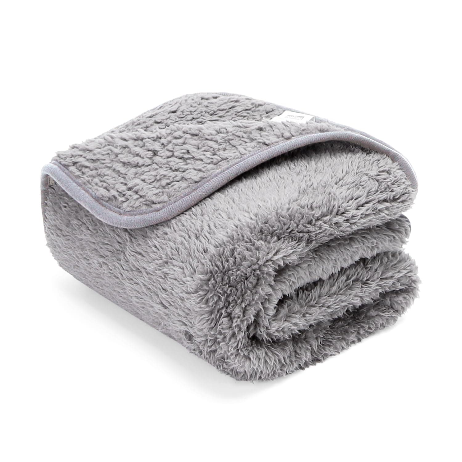 Nobleza Hundedecke Weiche Fleecedecke Waschbare Deck für Haustier Hunde Katzen Welpen Weiche Warme Matte, Hellgrau 100 * 80cm M (100 x 80 cm) Hellgrau