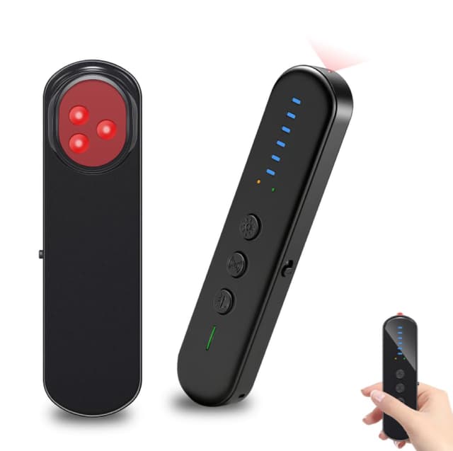 Wanzen Detektor, Kamera Detektor RF Wireless GPS Tracker Finder Detektor Abhörwanzen Aufspüren Versteckte Kamera 5 Modi für Hotel Heim Büro Reisen Hidden Camera Detector (DE-S501)