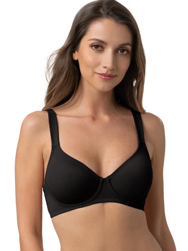 Dorina Damen Lindsay-Wired Bra BH mit vollständiger Abdeckung (1er Pack) 100D Schwarz