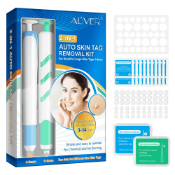 Warzen Entfernungs-Set, Auto Tool Kit Skin Tag Remover, Schmerzfrei Automatisches Stiftset Hautmarken Entferner, 2-in-1 Hautmarken-Entferner, hautanhängsel entfernen (1–9 mm)