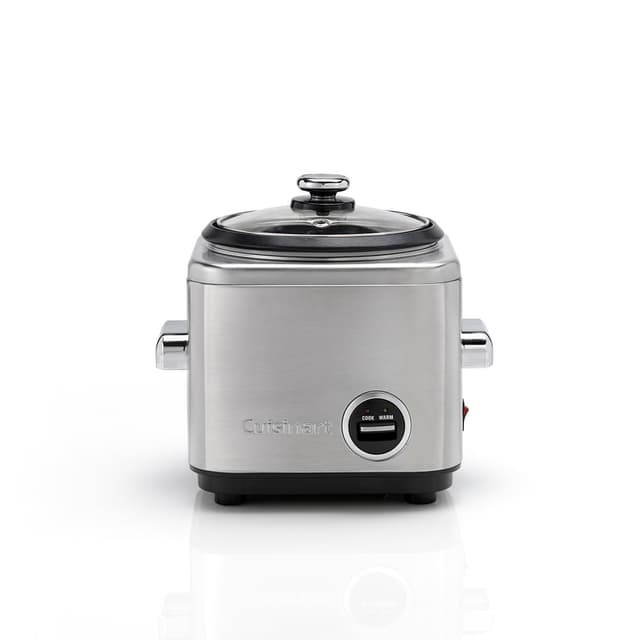 Cuisinart Reiskocher 400g Tasse| Reis- & Getreide-Multikocher | Dämpfen & Warmhalten | Einziehbares Kabel | Edelstahl-Dampftopf BPA-frei | Messbecher & Reislöffel | Inklusive Rezeptbuch Reiskocher + Dampfgarer Edelstahl