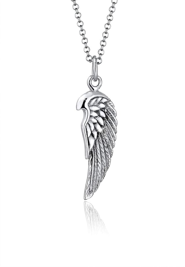 Paulo Fanello Herren Kette mit Anhänger Flügel in 925 Silber 55 cm Länge