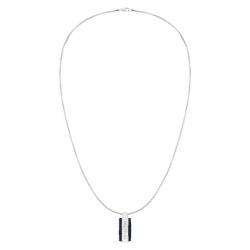 Tommy Hilfiger Jewelry Halskette mit Anhänger für Herren aus Edelstahl mit einer Gravierten Plakette - 2790599