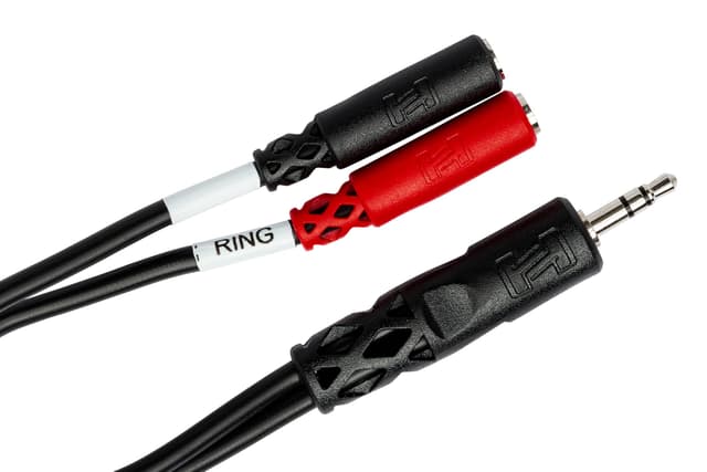 Hosa YMM-261, Stereo-Splitter, 3,5 mm TRS auf Dual 3,5 mm TSF, 0,15 m YMM-261 0,15m