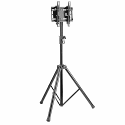 RICOO TV Boden-Ständer Fernseher Halterung Höhenverstellbar Neigbar für 32-55 Zoll Tripod Stativ Fernsehhalterung FS0822 Dreifuß Fernseh-Stand Standfuß Smart Bildschirm bis 35 Kg & VESA 200x200 TV Ständer FS0822
