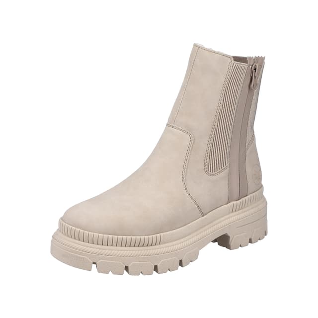 Rieker Damen Y9373 Chelsea-Stiefel 36 EU Beige