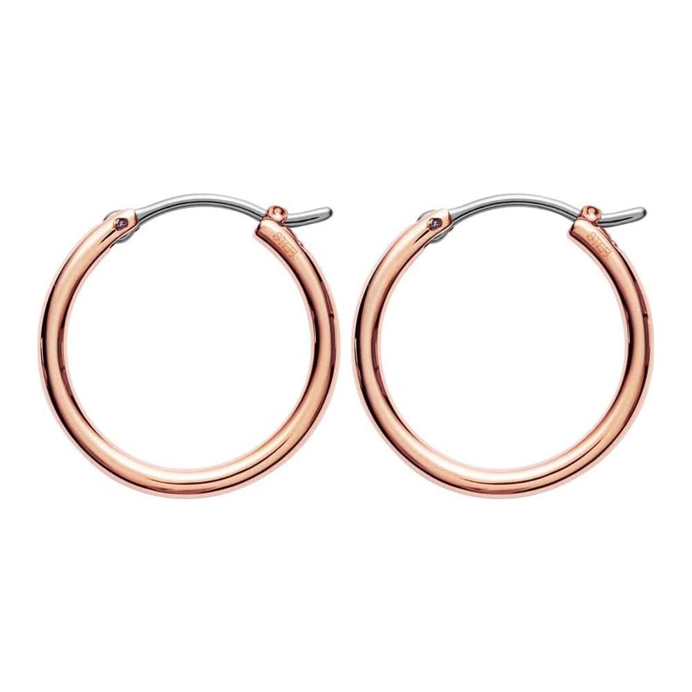 Fossil Ohrringe Für Frauen, 20,1mm X 16,2mm Rose Gold Edelstahl-Ohrringe, JOF00003791