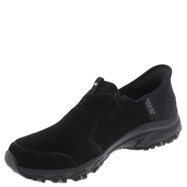 Skechers Damen Hands Free Slip-ins Hillcrest-Sunapee Sneaker 40 EU Black Suede Lycra Trim