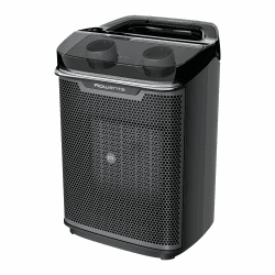 Rowenta Intense Comfort Aqua Heizlüfter, 2 Leistungsstufen, Spritzschutz IP20, für Badezimmer geeignet, kompakte Abmessungen, Thermostat, besonders leise, Tragegriff, Schwarz, SO9350F0