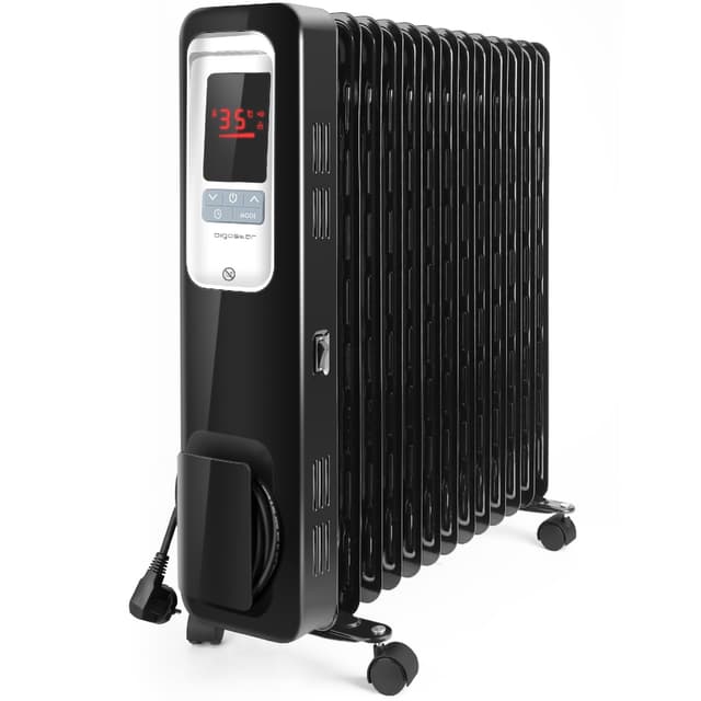 Aigostar Oil Monster 33JHH - 2500W Ölradiator Energiesparender, LCD Elektro Heizkörper mit 13 Rippen,4 Heizstufen,Thermostat, Fernbedienung,Überhitzungsschutz, Elektroradiator Elektro Heizung