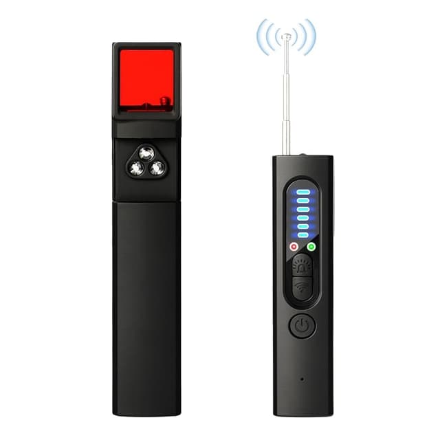 Wanzen Detektor RF Wireless - Versteckte Kameradetektoren Anti-Spionage-Detektor Käferdetektor GPS RF-Signal-Detektor Abhörgerätedetektor 5 Stufen Empfindlichkeit für Hotel Heim Büro