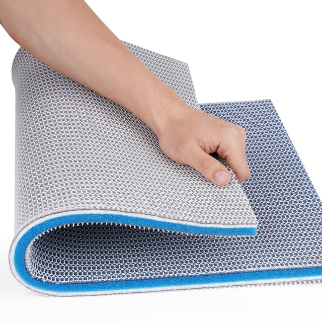 Aquarium-Filtermedien-Schwamm-Pad, mehrschichtige Schaumstoff-Filterwatte für Aquarium-Filterzubehör (60 x 40 x 1,5 cm, 1 Stück) 60 x 40 x 1,5 cm (1 Stück)