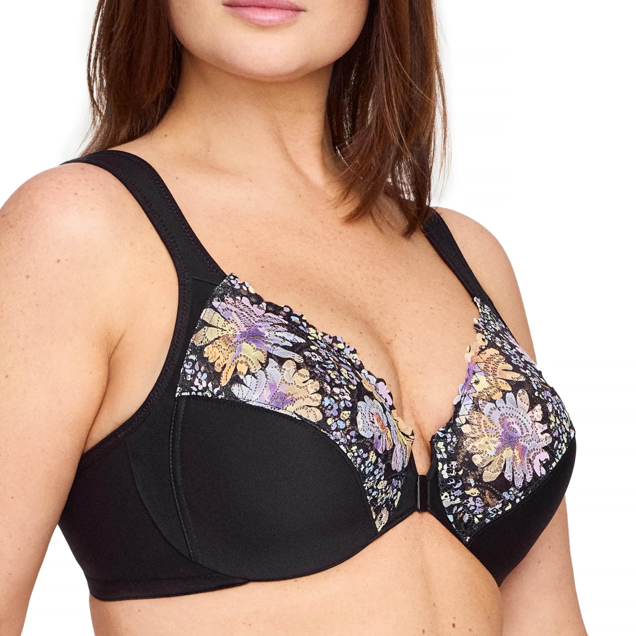 Glamorise Damen Plunge Bra 90H Blumenprint
