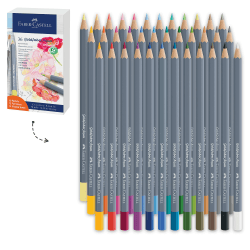 FABER-CASTELL 114639 - Aquarellstift Aqua Goldfaber, 3,3 mm Mine, 36 Stück im Geschenketui