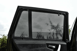 Satz Car Shades (Hintertüren) kompatibel mit Seat Leon 5F ST 2013-2020 (2-teilig), Schwarz
