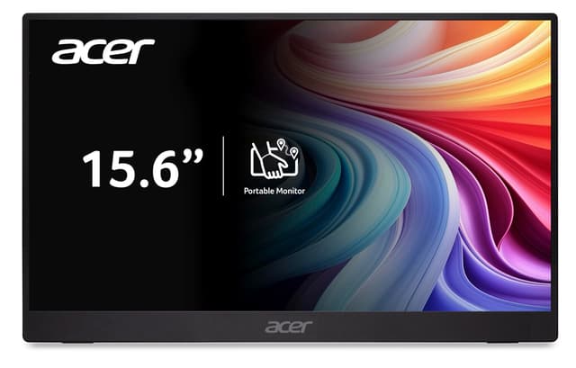 Acer PM161QB1 Monitor 15,6 Zoll (40 cm Bildschirm) Full HD, IPS, 60Hz, 4ms(GTG), HDMI 1.4, 2xType-C, AdaptiveSync 16 Zoll 60 Hz