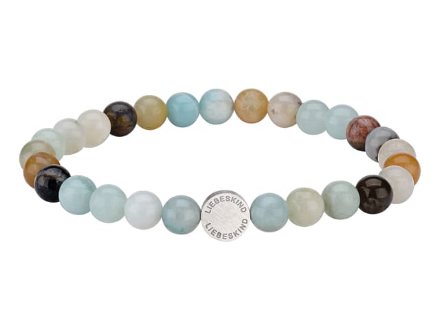 LIEBESKIND BERLIN TIME & JEWEL Liebeskind Berlin Beads 6mm mit Logotag in Edelstahl