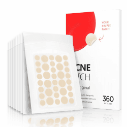 Unsichtbare Pickel Patch - Hydrokolloid Pflaster wasserdicht & atmungsaktiv, Starke Absorption, rückstandsfrei, Akne Behandlung (10MM &12MM, 360 Pimple Patches)