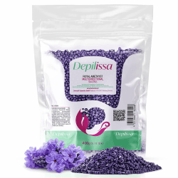 DEPILISSA 400g Wachsperlen Royal Amethyst– Stripless Heißwachs für Gesicht, Beine, Intimbereich & Achseln – Haarentfernung & Enthaarung für Profis & Anfänger– Multidirektionales Wachs- Sensitive Haut