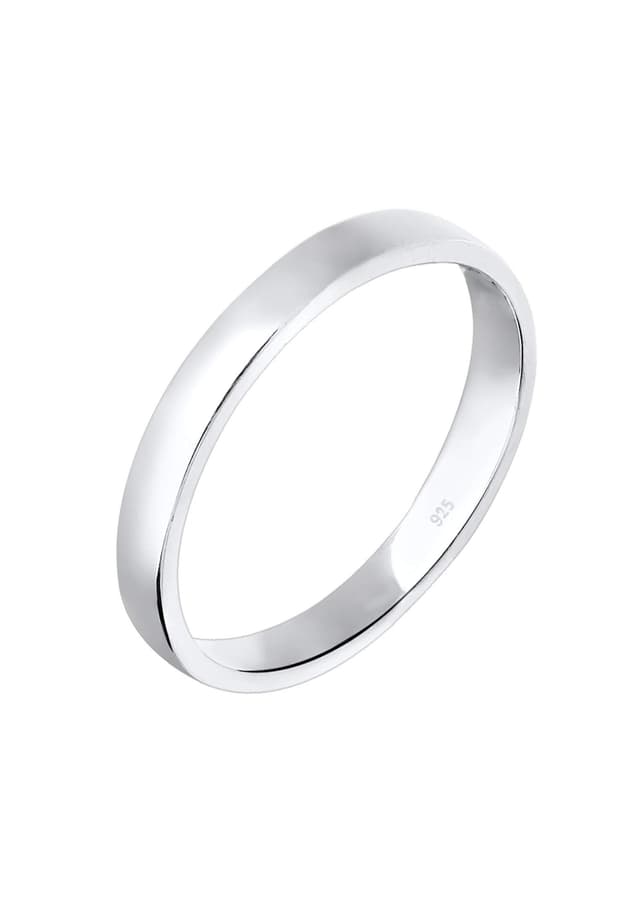 Elli Ring Damen Verlobung Schlicht Elegant in 925 Sterling Silber 54