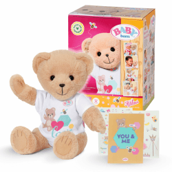 BABY born® Plüschtier BÄR in weiß (30cm) Weiß Single Angebot bei HelloDeals