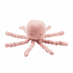 Nattou 877541 Kuscheltier Oktopus, Für Neugeborene und Frühchen, 23 cm, Lapidou, Altrosa Angebot bei HelloDeals